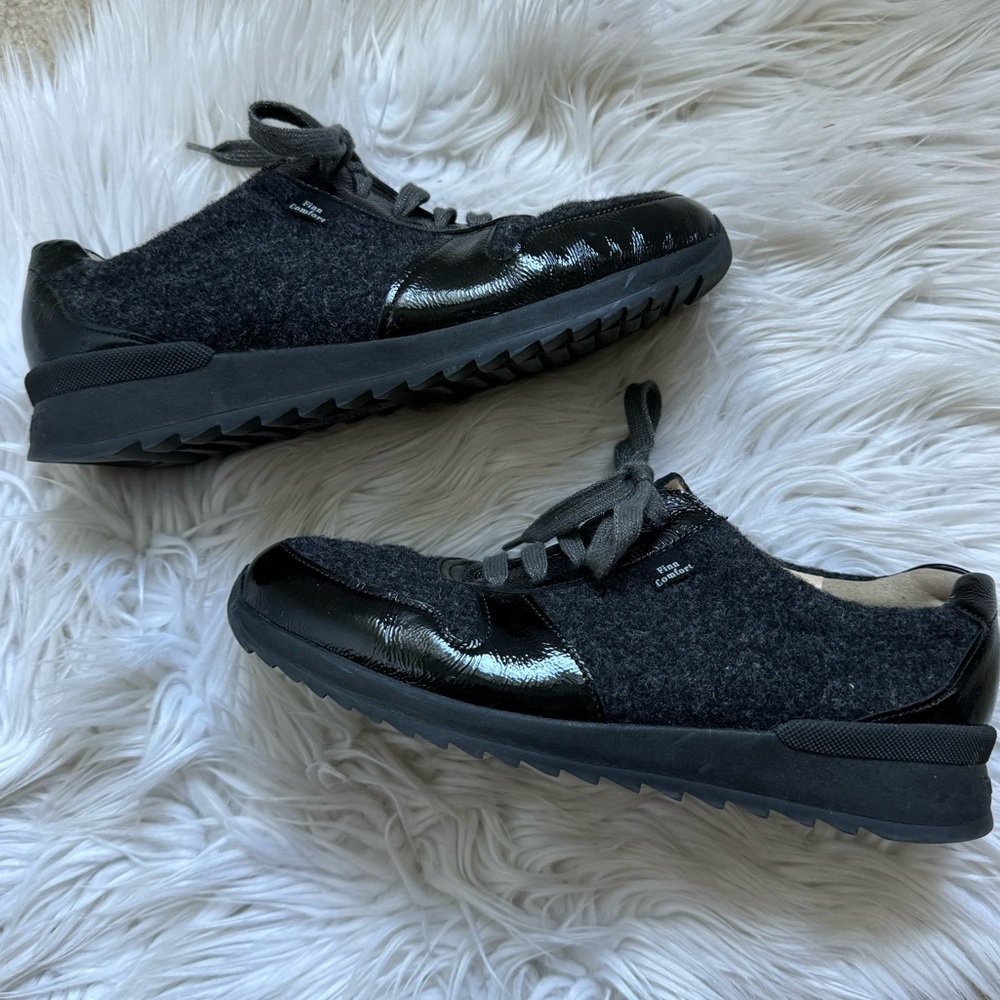 Finn Comfort Sidonia sneakers gray black wool
